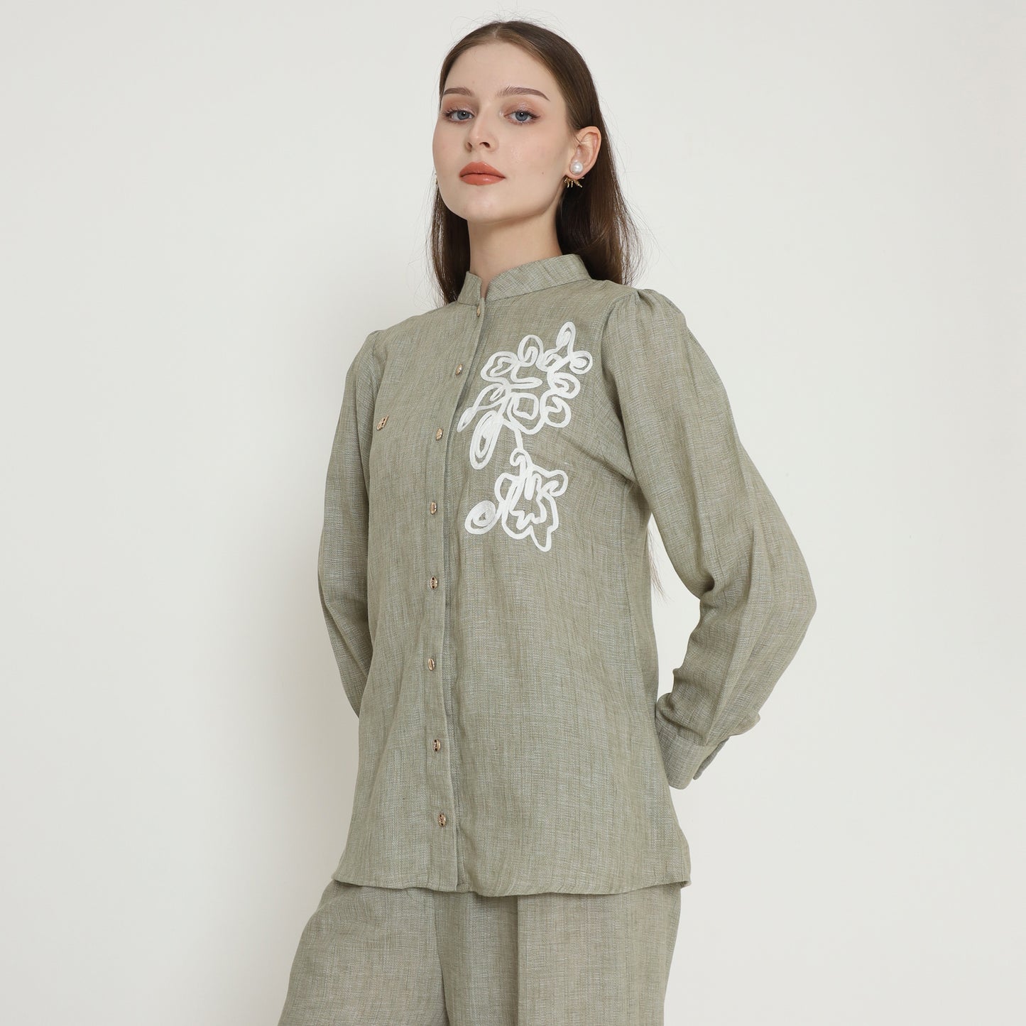 Chanté - Petalia Shirt in Sage (Women Blouse)