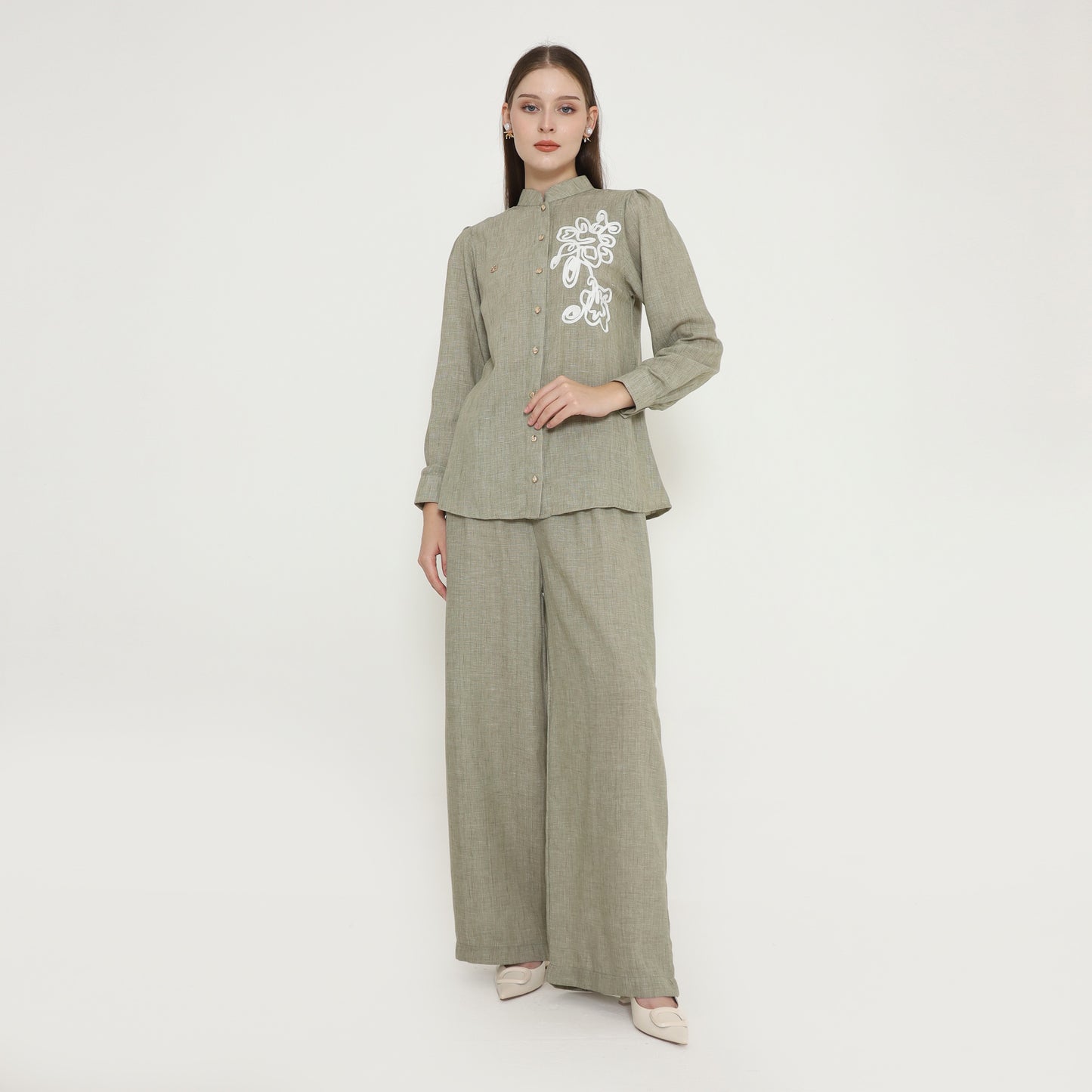 Chanté - Petalia Shirt in Sage (Women Blouse)