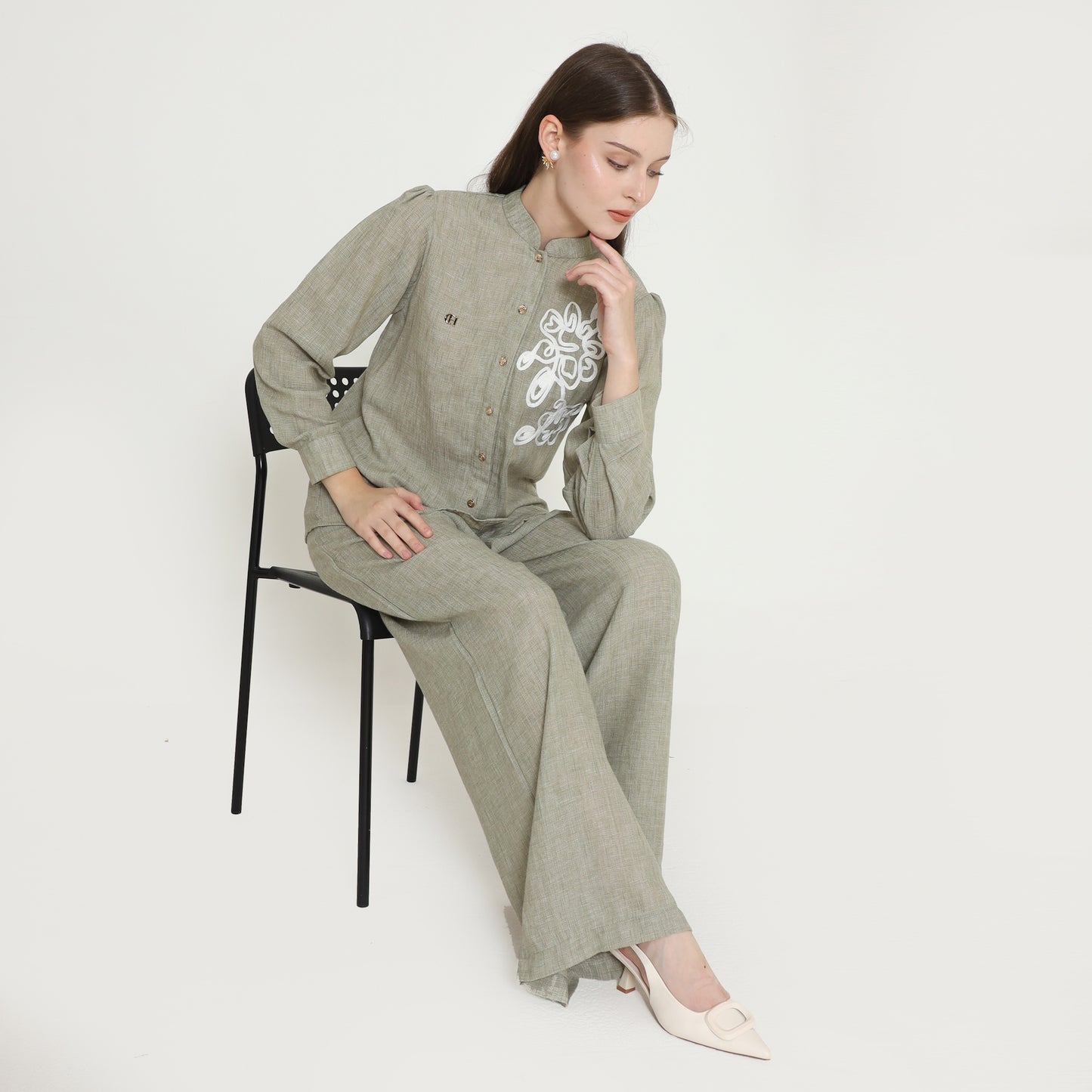 Chanté - Petalia Shirt in Sage (Women Blouse)