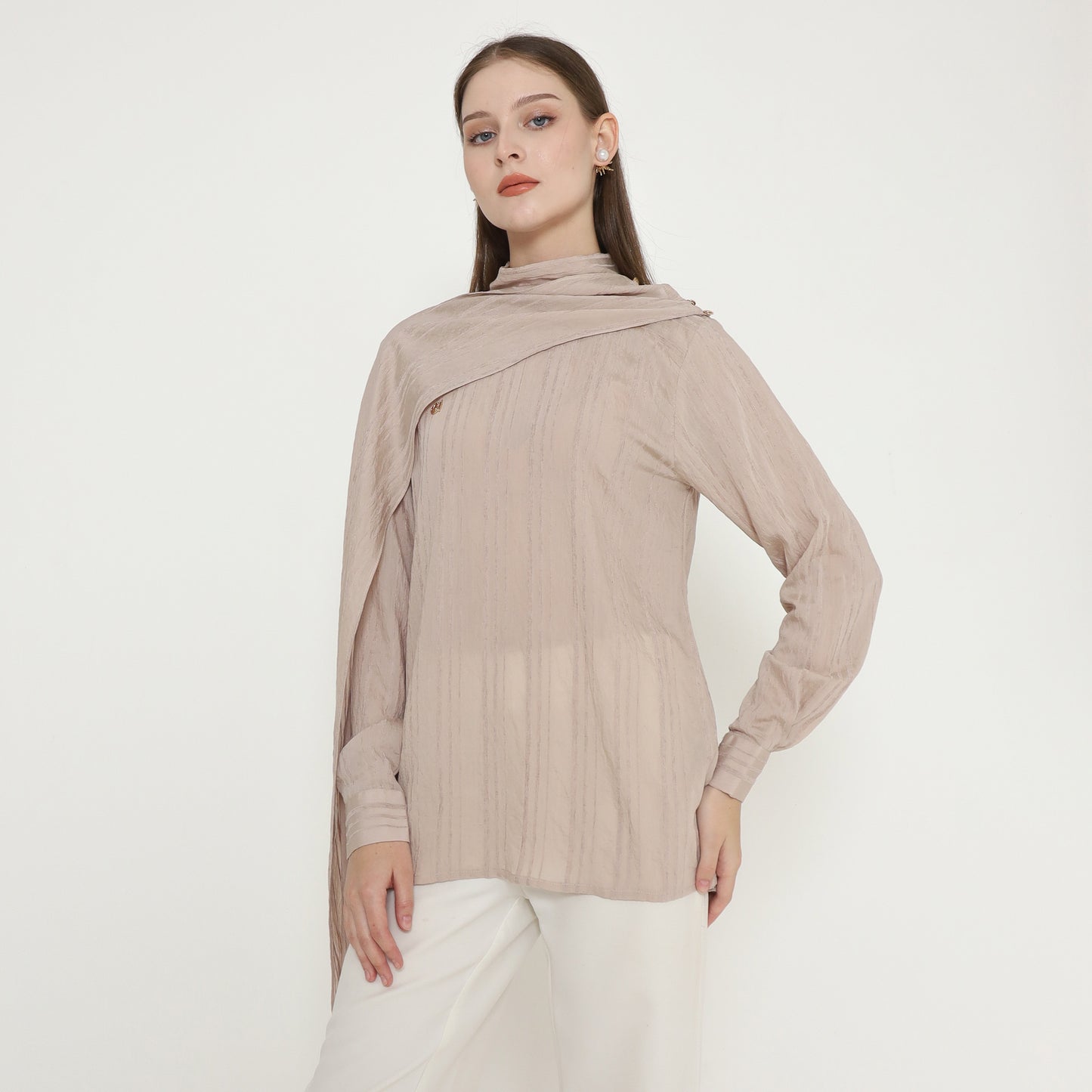 Chanté - Pricilla Blouse in Beige (Women Blouse)