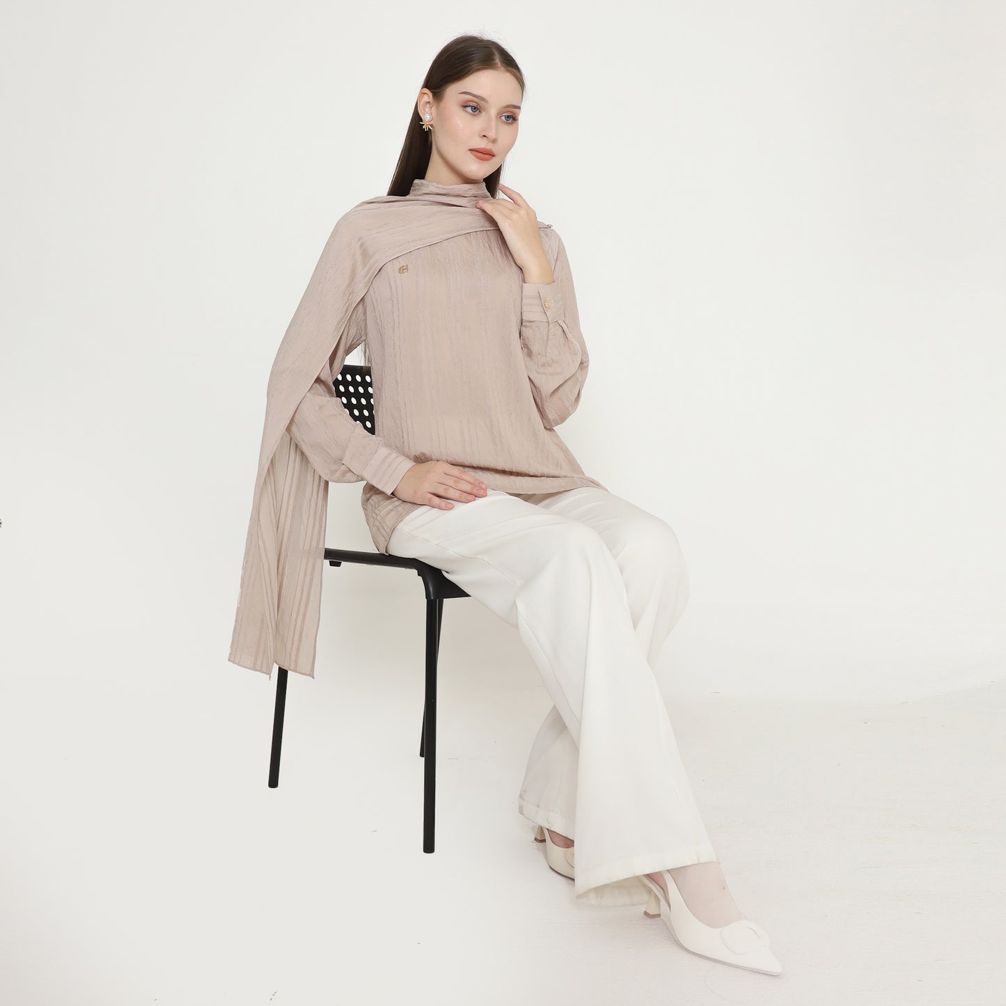 Chanté - Pricilla Blouse in Beige (Women Blouse)