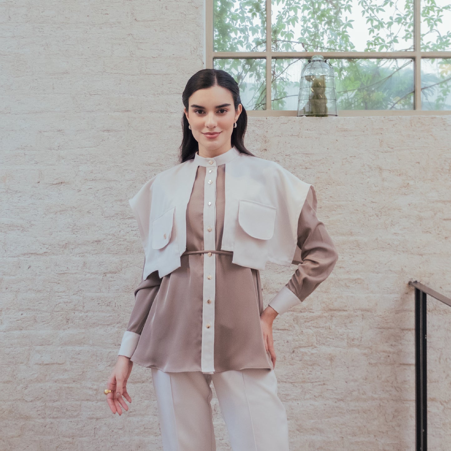 Chanté - Pavina Blouse in Taupe (Women Blouse)