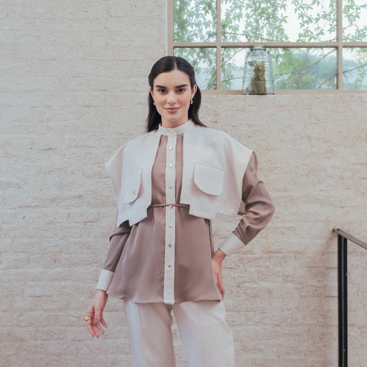 Chanté - Pavina Blouse in Taupe (Women Blouse)