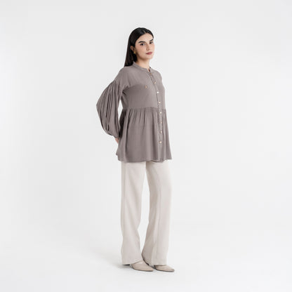 Chanté - Qyana Blouse in Stone (Women Blouse)