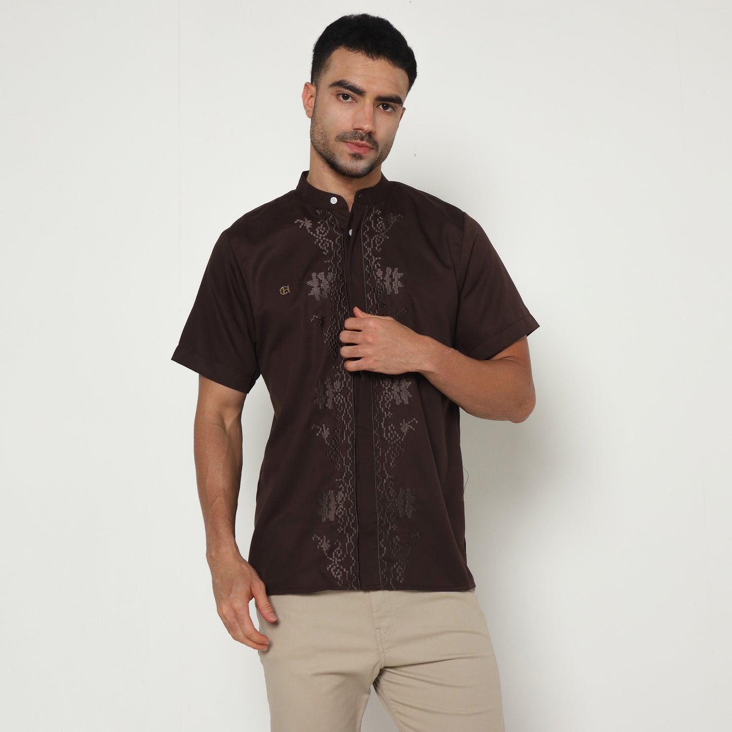 Chanté - Shakil Men Shirt in Mahogany