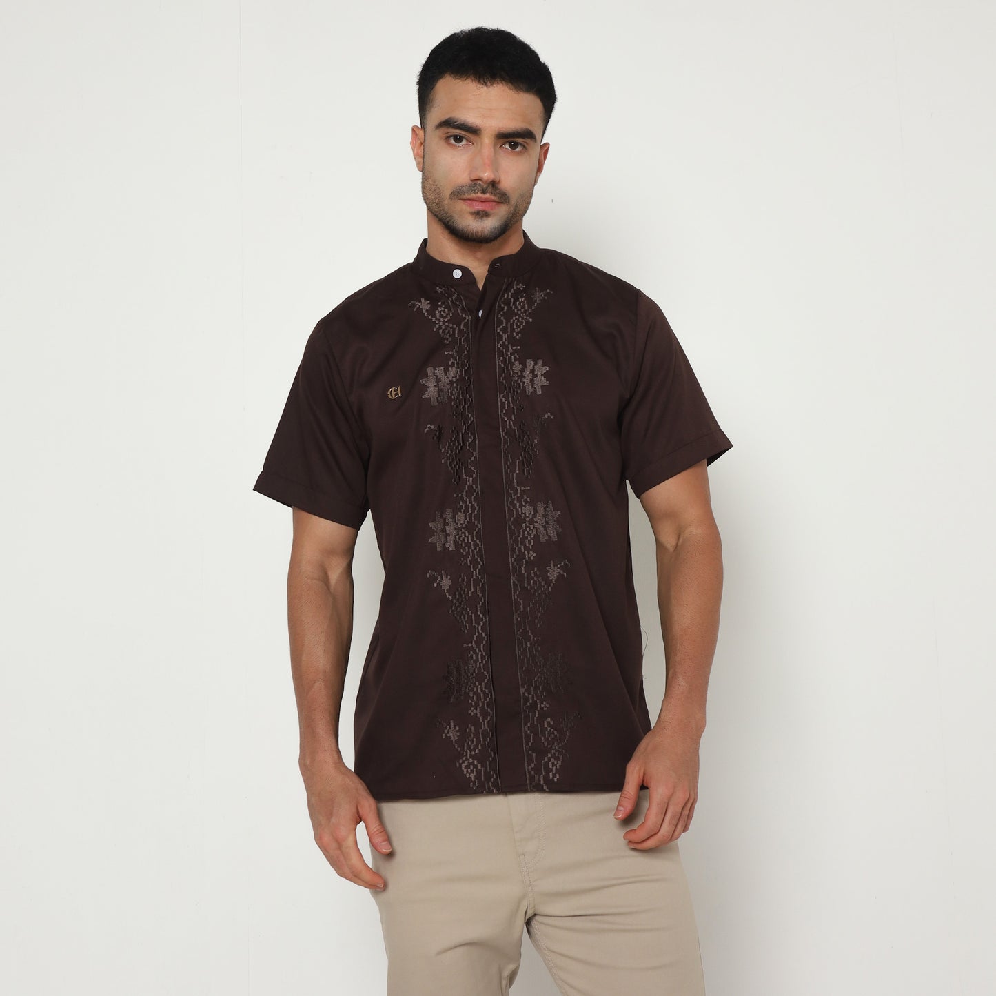 Chanté - Shakil Men Shirt in Mahogany
