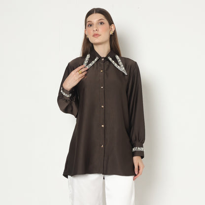 Chanté - Moira Shirt in Mahogany