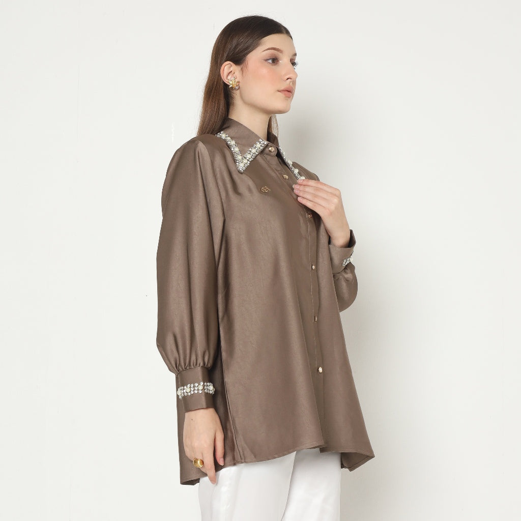 Chanté - Moira Shirt in Ash Brown