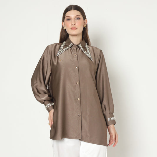 Chanté - Moira Shirt in Ash Brown