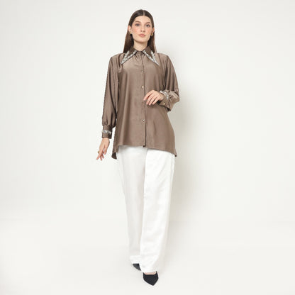 Chanté - Moira Shirt in Ash Brown