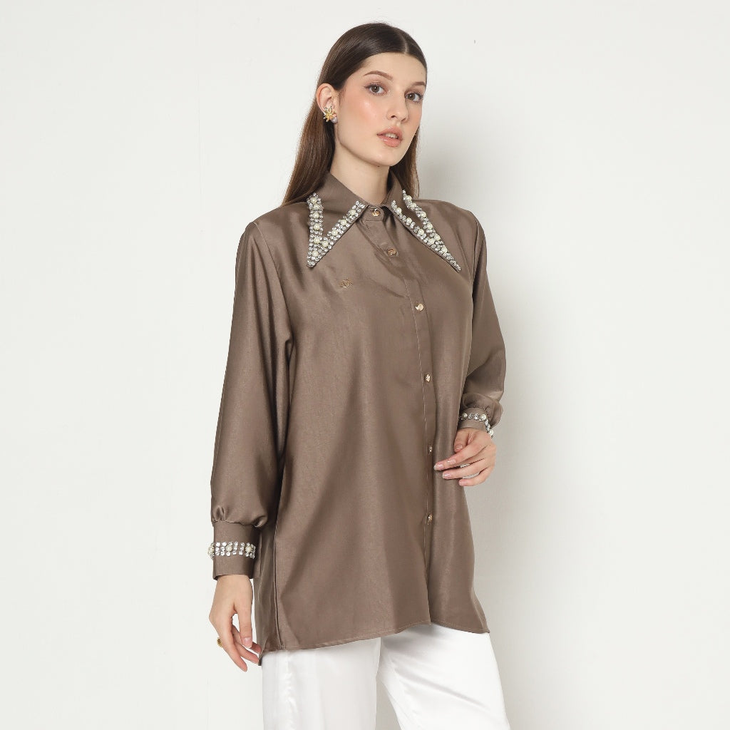 Chanté - Moira Shirt in Ash Brown