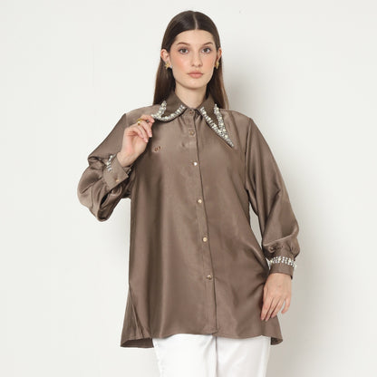 Chanté - Moira Shirt in Ash Brown