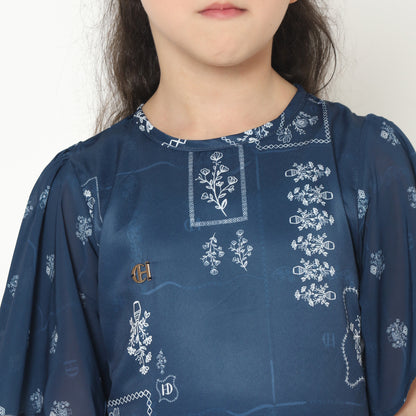 Chanté - Jafina Girl Dress in Sapphire Blue