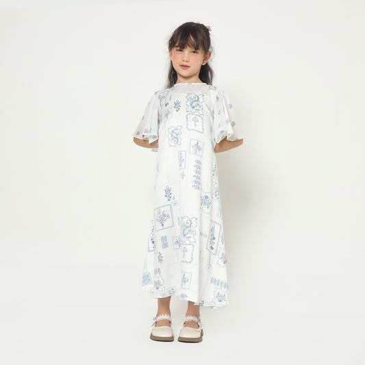 Chanté - Jafina Girl Dress in Pearl White