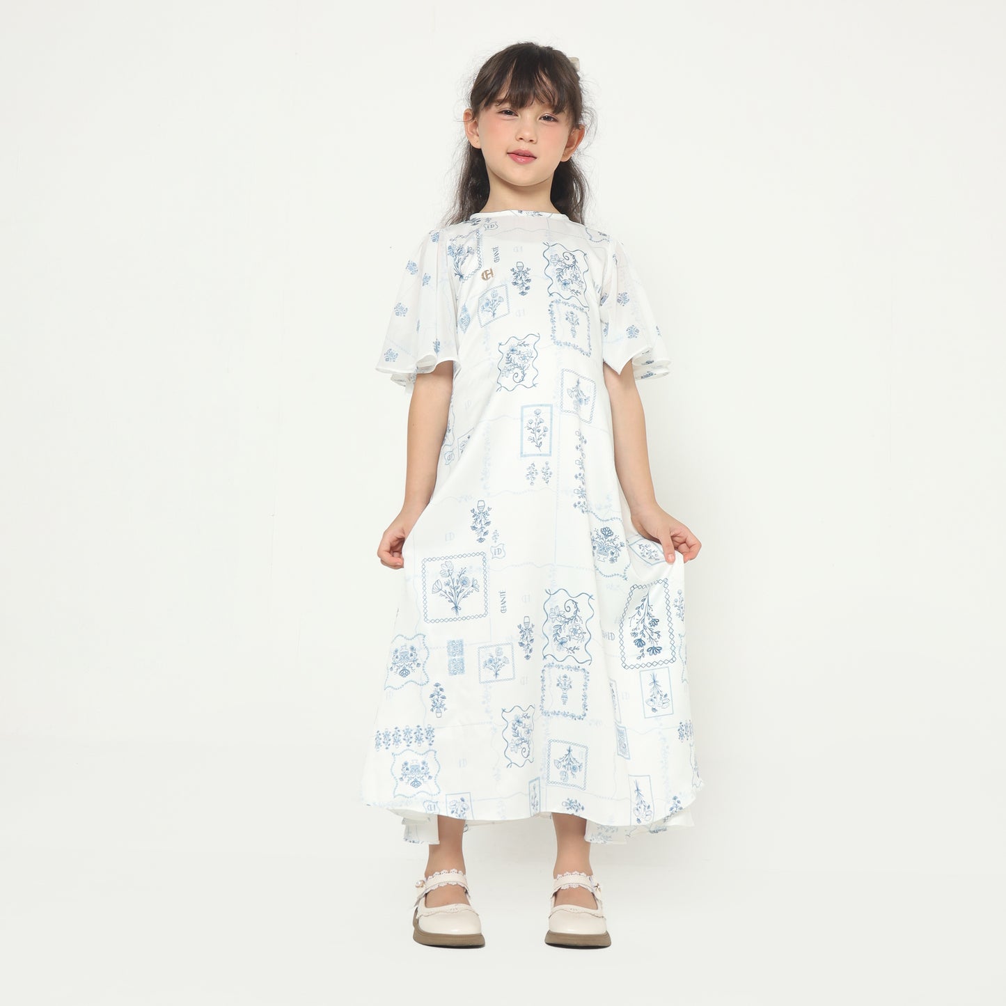 Chanté - Jafina Girl Dress in Pearl White
