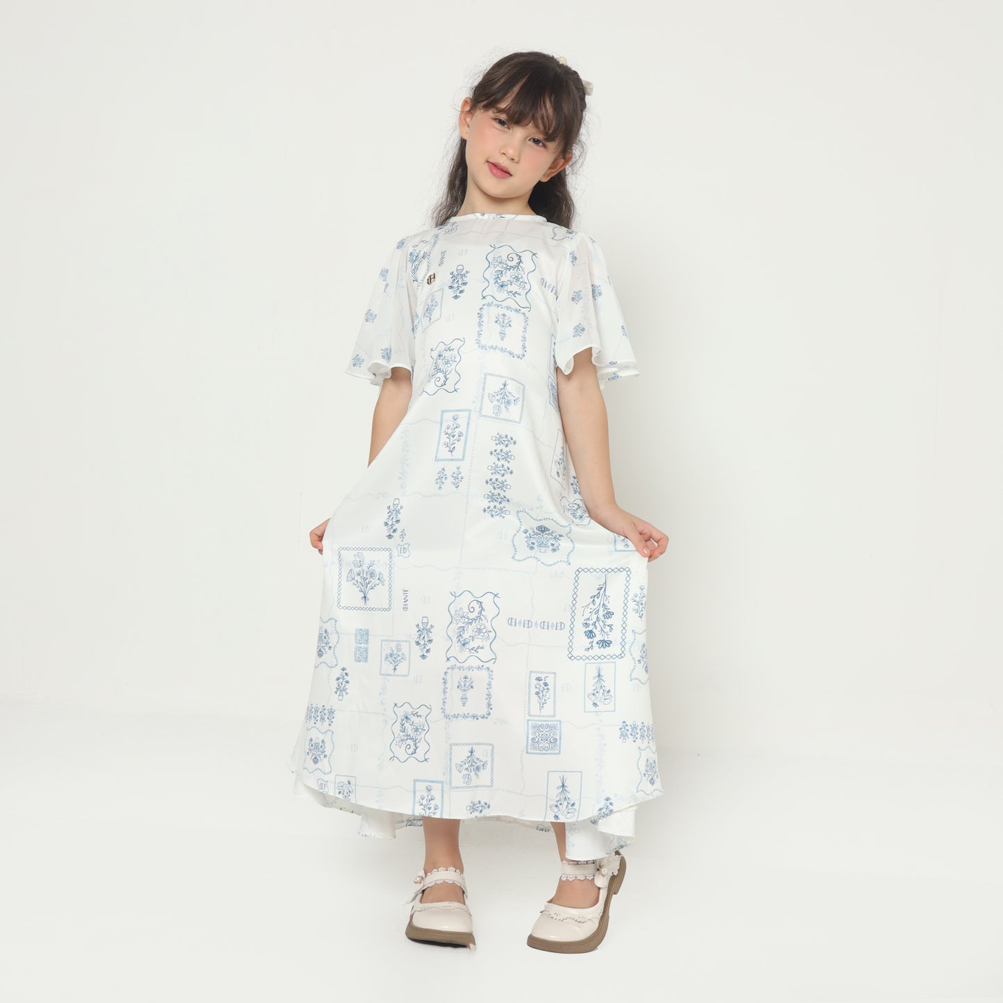 Chanté - Jafina Girl Dress in Pearl White