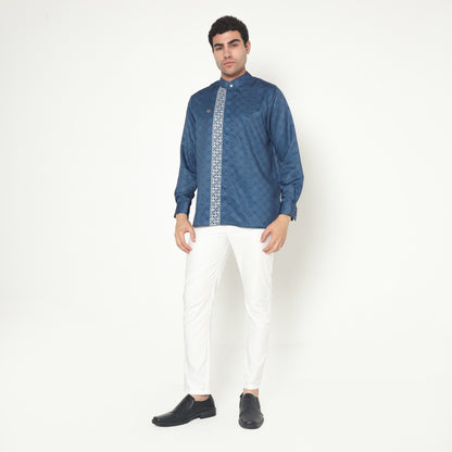 Chanté - Jahiz Men Shirt in Sapphire Blue