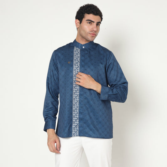 Chanté - Jahiz Men Shirt in Sapphire Blue