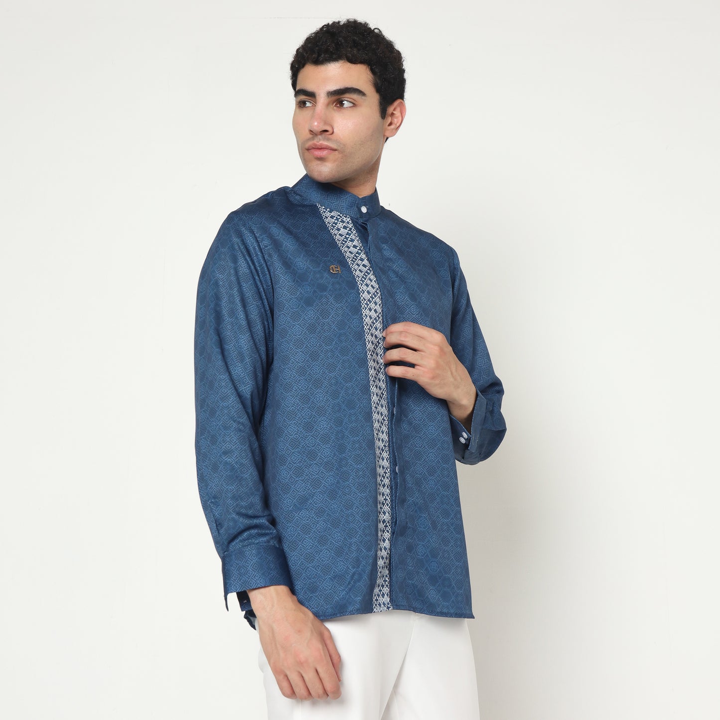 Chanté - Jahiz Men Shirt in Sapphire Blue