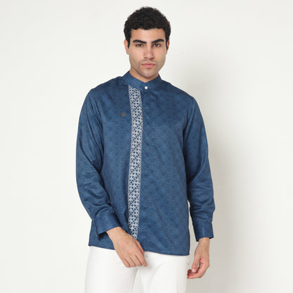 Chanté - Jahiz Men Shirt in Sapphire Blue