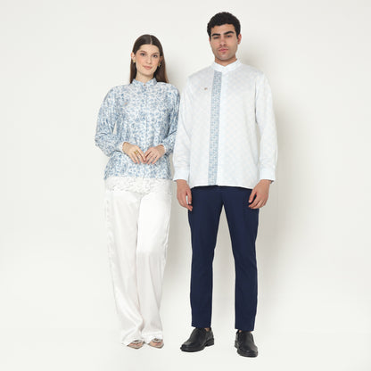 Chanté - Jahiz Men Shirt in Pearl White