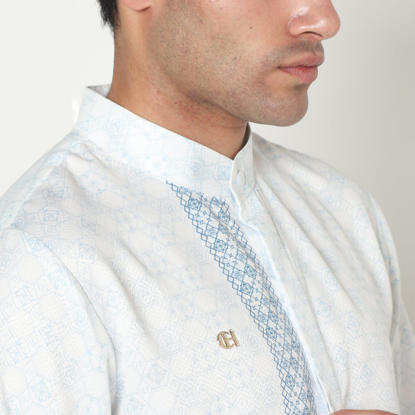 Chanté - Jahiz Men Shirt in Pearl White