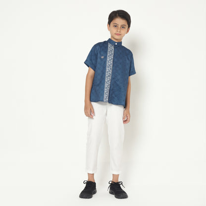 Chanté - Javed Boy Shirt in Sapphire Blue