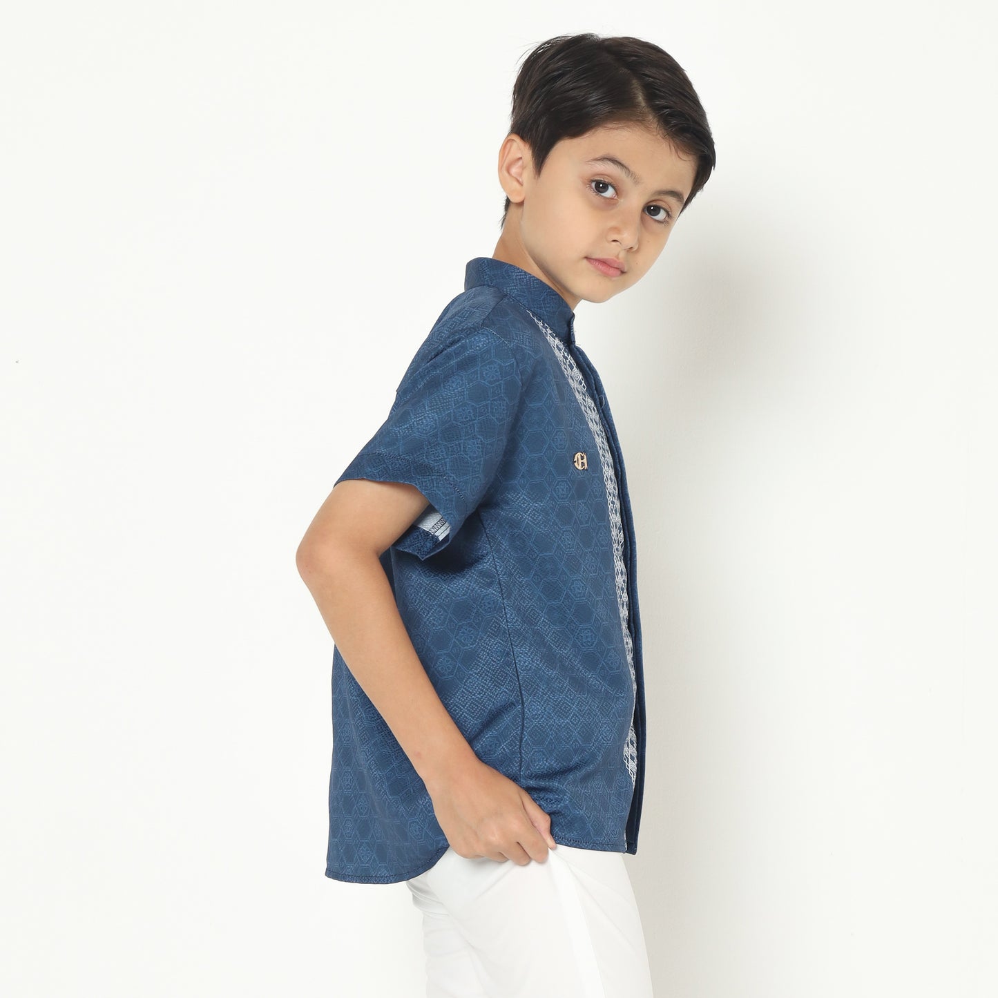 Chanté - Javed Boy Shirt in Sapphire Blue
