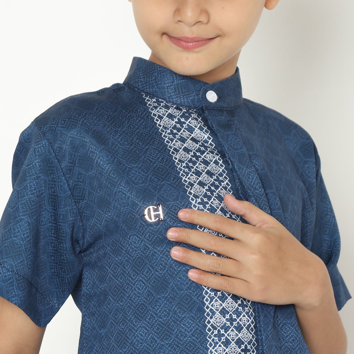 Chanté - Javed Boy Shirt in Sapphire Blue