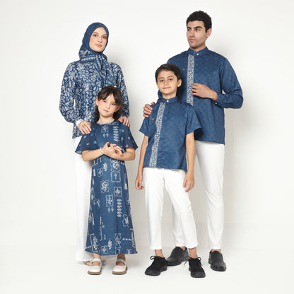 Chanté - Javed Boy Shirt in Sapphire Blue