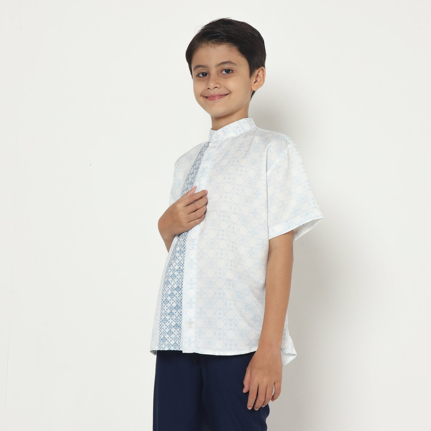 Chanté - Javed Boy Shirt in Pearl White