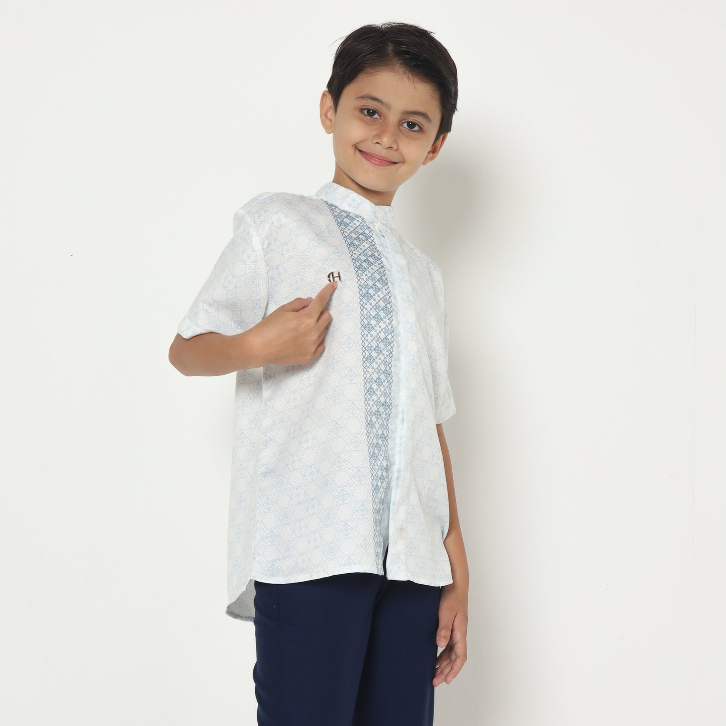 Chanté - Javed Boy Shirt in Pearl White